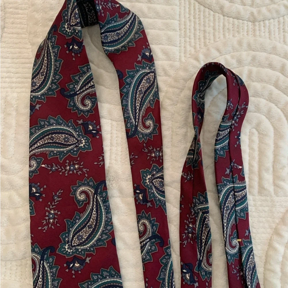 Claybrooke Paisley Silk Red Tie